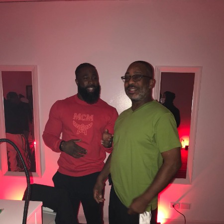 Donald Brumfield Jr with his late father Donald Brumfield Sr.